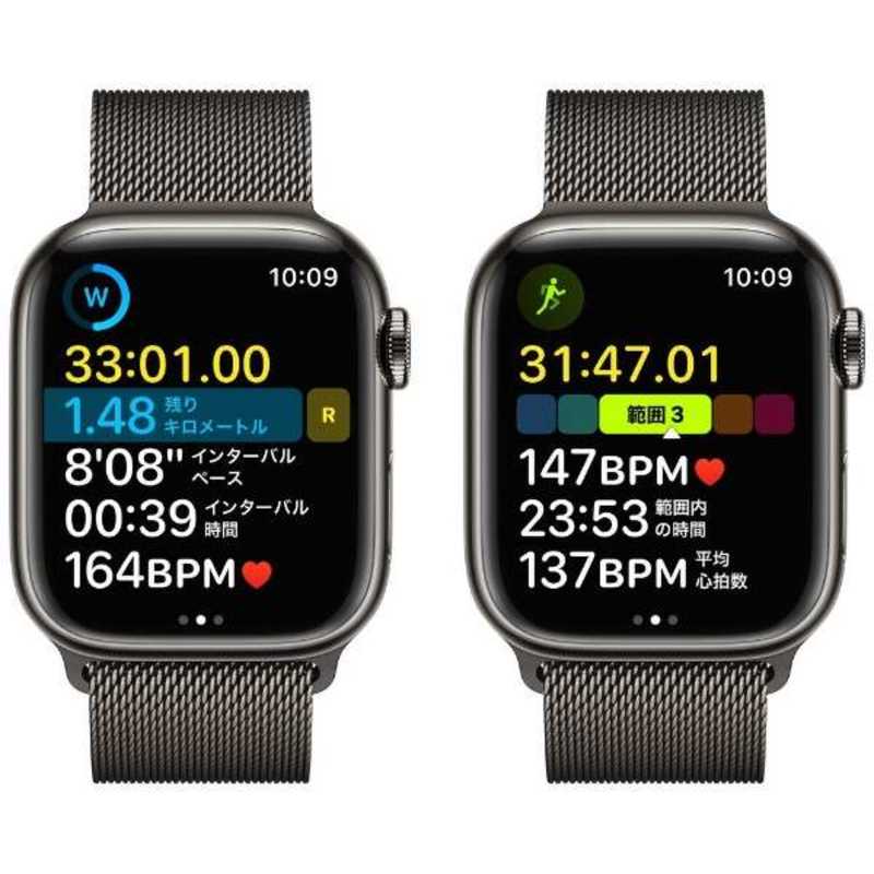 Apple Watch Series 8 GPS+Cellularモデル 41mm MNJM3J/A [グラファイトステンレススチールケース/グラファイトミラネーゼループ]