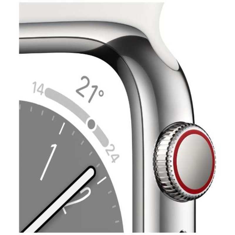 Apple Watch Series 8 GPS+Cellularモデル 45mm MNKE3J/A  [シルバーステンレススチールケース/ホワイトスポーツバンド]｜パソコン・スマートフォン・デジタル機器販売のPC DEPOT(ピーシーデポ)WEBSHOP