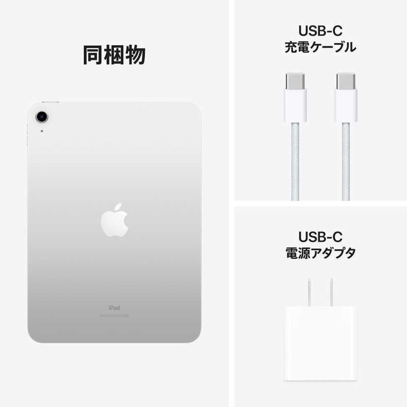 iPad 10.9インチ 第10世代 Wi-Fi 256GB 2022年秋モデル MPQ83J/A [シルバー]