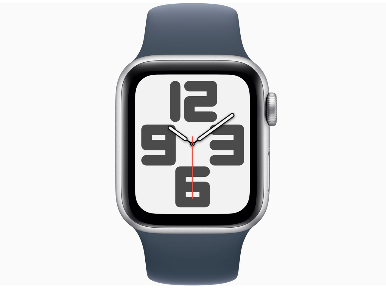 Apple Watch SE 第2世代 GPSモデル 40mm MRE23J/A [シルバー/ストームブルースポーツバンド M/L]