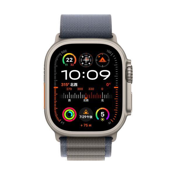 【在庫限り】Apple Apple Watch Ultra 2 GPS+Cellularモデル 49mm MREQ3J/A [ブルーアルパインループ L]