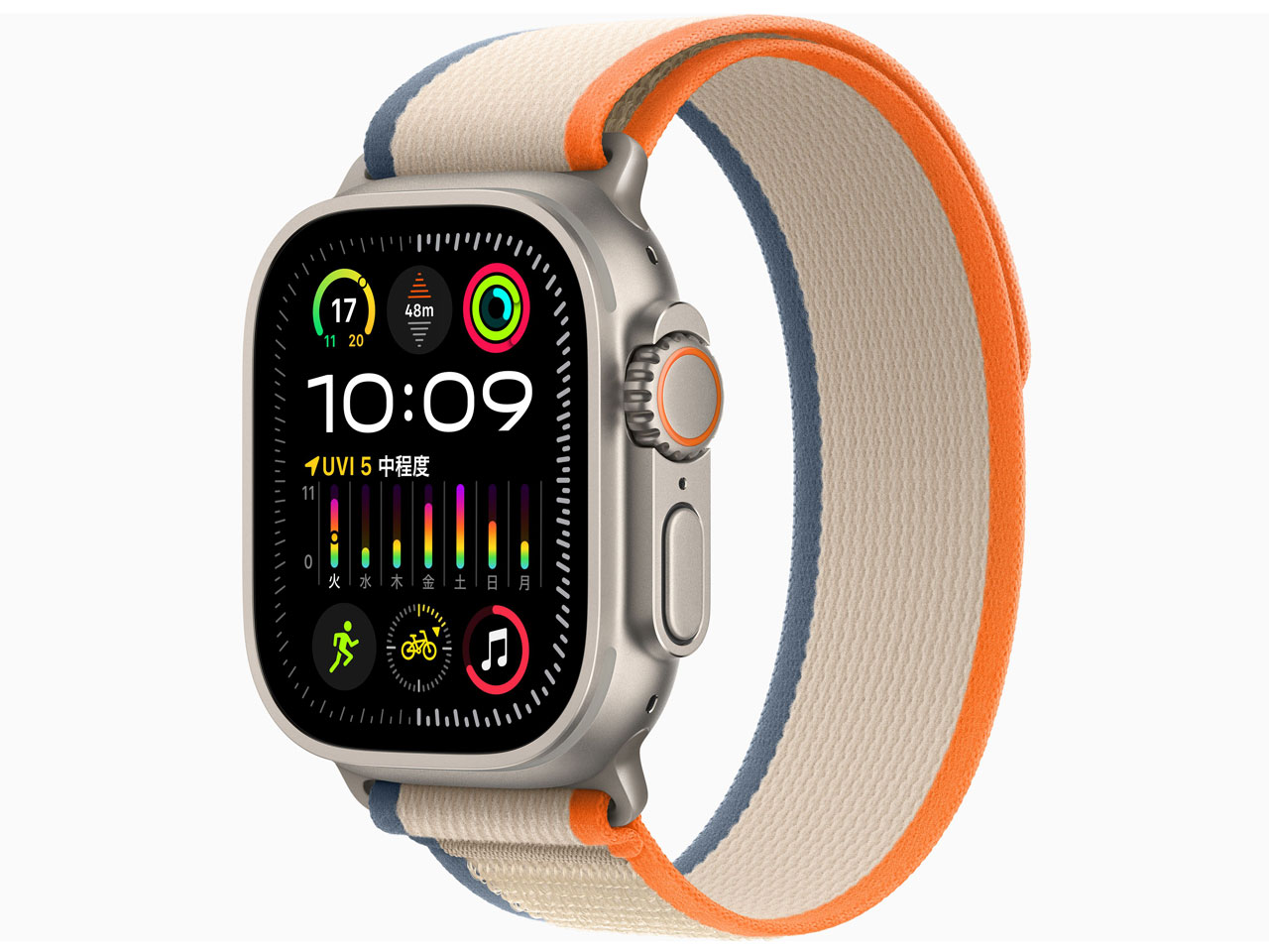 Apple Watch Ultra 2 GPS+Cellularモデル 49mm MRF23J/A [オレンジ/ベージュトレイルループ M/L]