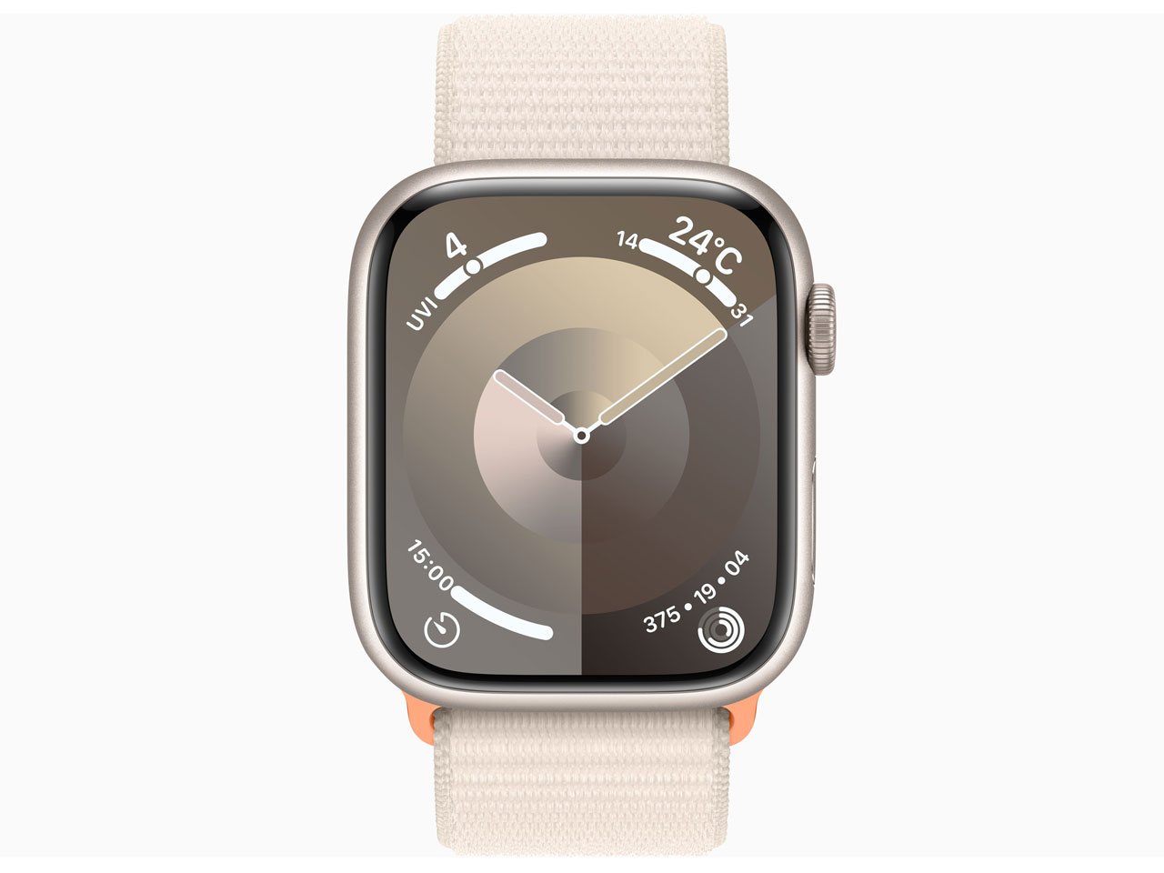 Apple Watch Series 9 GPSモデル 45mm MR983J/A [スターライトスポーツループ]