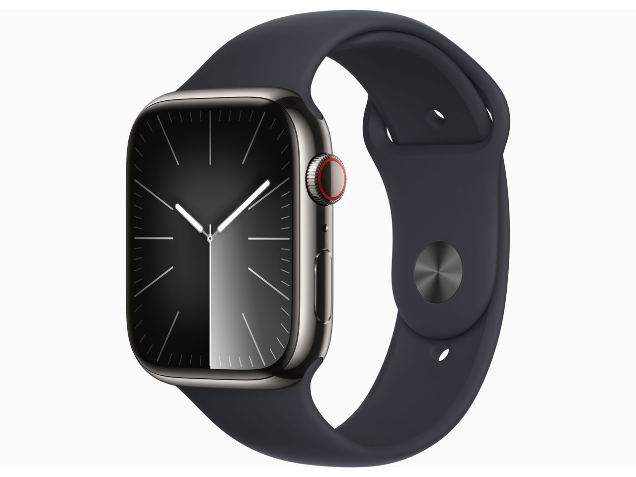 Apple Watch Series 9 GPS+Cellularモデル 45mm MRMV3J/A [グラファイトステンレススチールケース/ミッドナイトスポーツバンド S/M]