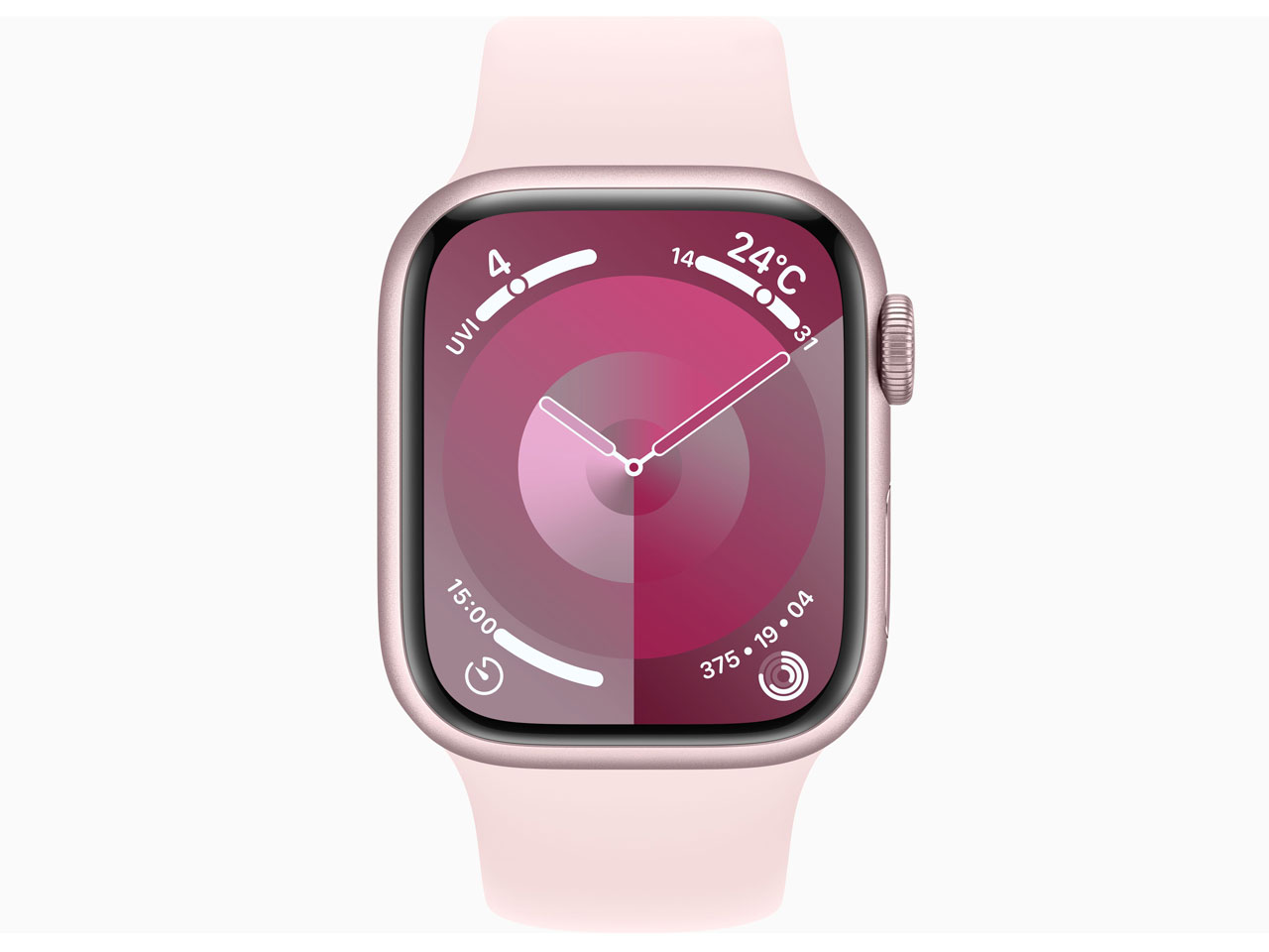 【在庫限り】Apple Watch Series 9 GPS+Cellularモデル 41mm MRJ03J/A [ピンク/ライトピンクスポーツバンド M/L]
