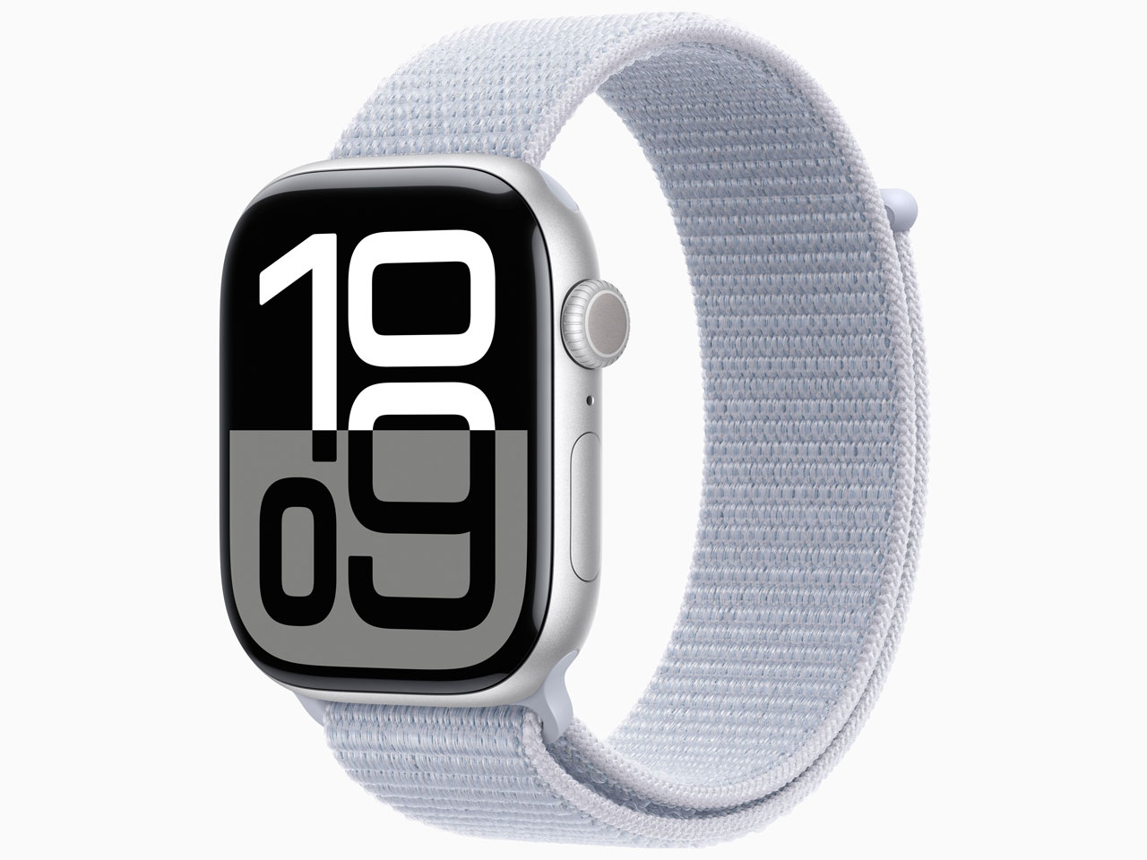 Apple Watch Series 10 GPSモデル 46mm MWWN3J/A [シルバー・ブルークラウドスポーツループ]