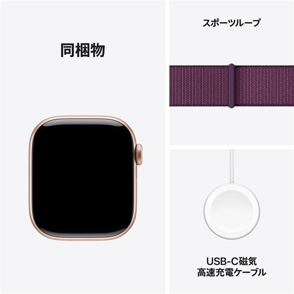 【在庫限り】Apple Apple Watch Series 10 GPS+Cellularモデル 42mm MWXC3J/A [ローズゴールド・プラムスポーツループ]