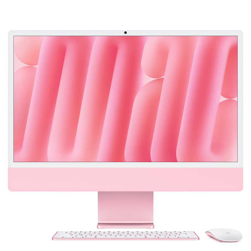 【サマーセール 7/10 11:00 - 7/21 11:00】【在庫限り】Apple iMac 24インチ Retina 4.5Kディスプレイモデル M4チップ 10コアGPU 512GB SSD 16GBメモリ MWV53J/A [ピンク]