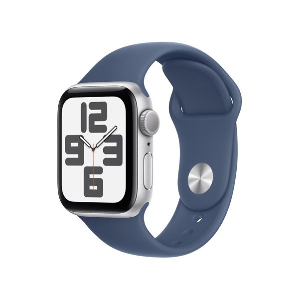 【在庫限り】Apple Watch SE 第2世代 GPSモデル 40mm MXED3J/A [シルバー・デニムスポーツバンド M/L]