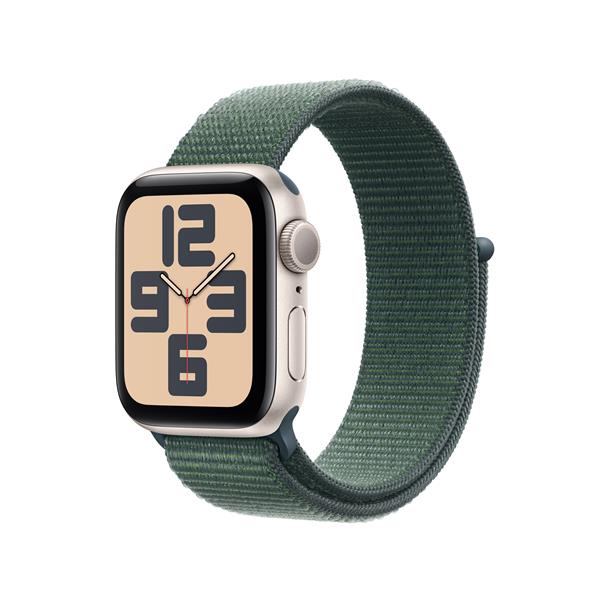 【在庫限り】Apple Watch SE 第2世代 GPSモデル 40mm MXEH3J/A [スターライト・レイクグリーンスポーツループ]