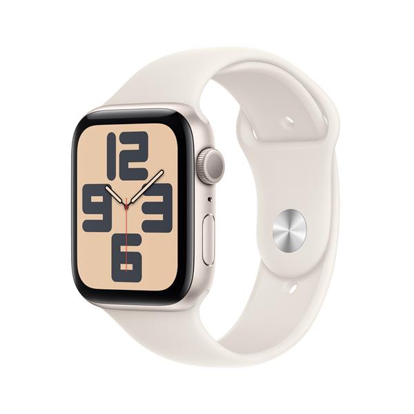 【在庫限り】Apple Watch SE 第2世代 GPSモデル 44mm MXEU3J/A [スターライトスポーツバンド S/M]