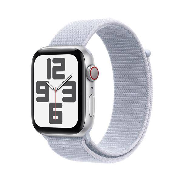 【在庫限り】Apple Apple Watch SE 第2世代 GPS+Cellularモデル 44mm MXGR3J/A [シルバー・ブルークラウドスポーツループ]