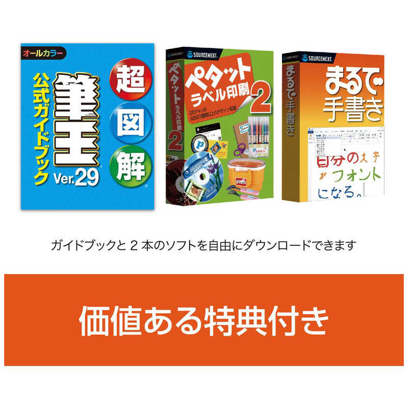 ソースネクスト 【2025年用最新版】筆王Ver.29 [DVD-ROM版]