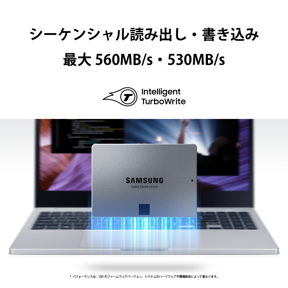 Samsung 870 QVO MZ-77Q2T0B/IT [内蔵SSD]｜パソコン・スマートフォン