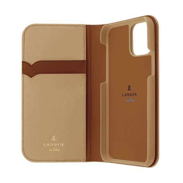 iPhone13 Pro ケースLANVIN en Bleu (6.1inch 3レンズ) [ Retro Red/Terracotta ]【手帳/テラコッタ】  LBR2RRTFLIP2162