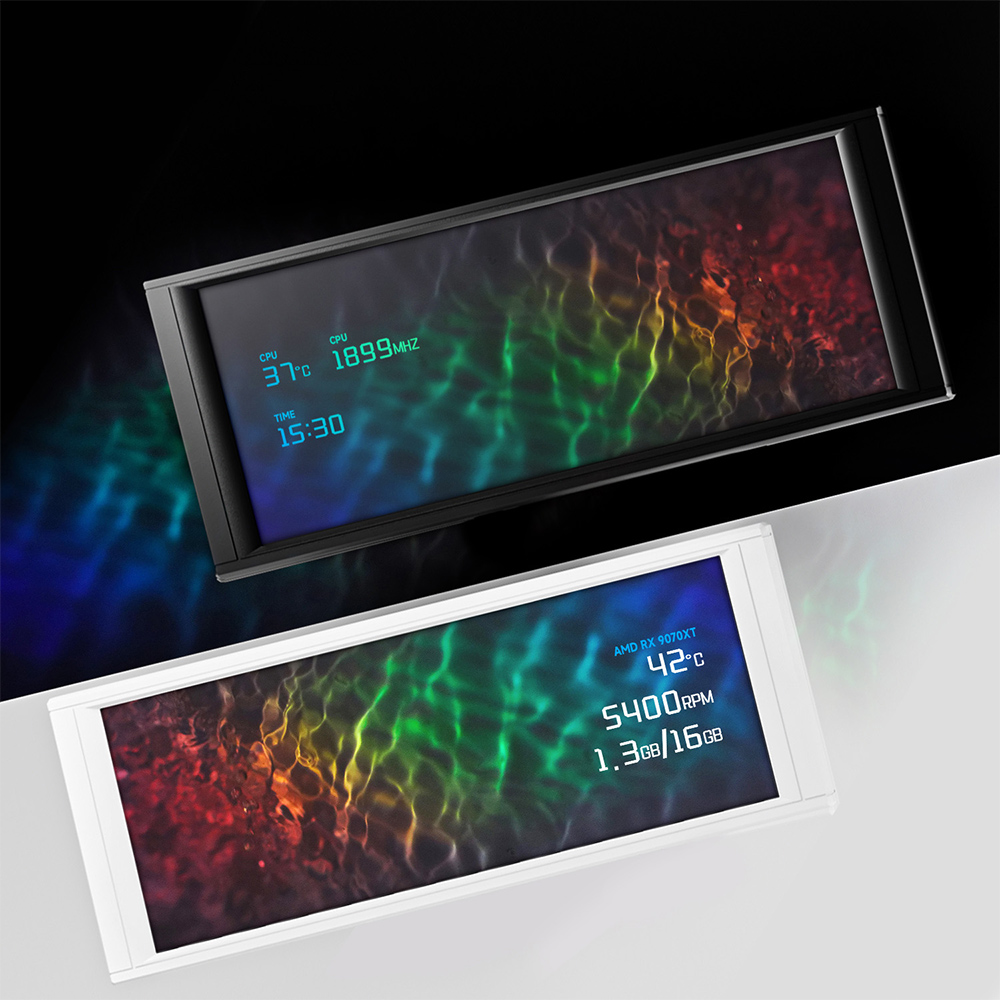 Thermalright 6.86インチIPSディスプレイ搭載ガジェット Trofeo Vision LCD WHITE [TH-TVLCD-WH]