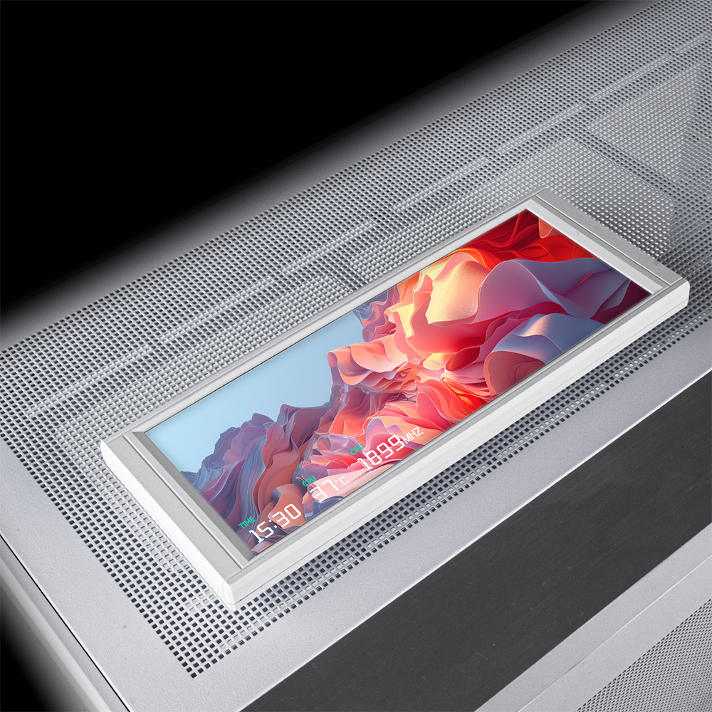 【ゲーミング&アウトレットセール 9/18 16:00 - 9/25 16:00】Thermalright 6.86インチIPSディスプレイ搭載ガジェット Trofeo Vision LCD WHITE [TH-TVLCD-WH]