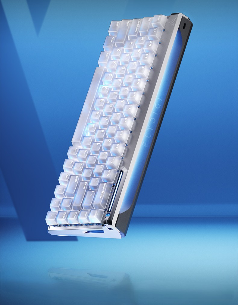 Flydigi FS68 Magnetic Gaming Keyboard White [FS68-WH]