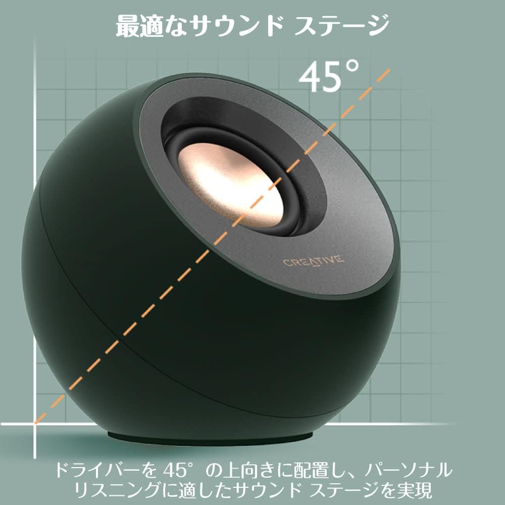 【訳あり品】【箱破損】【未開封・未使用】Creative Pebble Pro SP-PBLPRO-GR（メーカー保証付き）