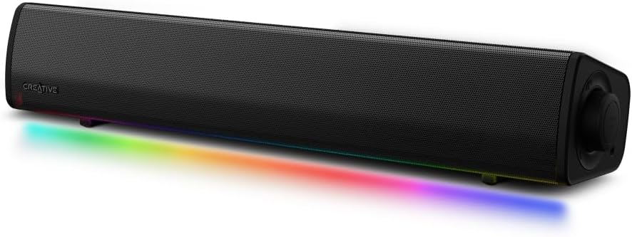Creative RGB ライティング搭載コンパクトゲーミングサウンドバーSound Blaster GS3 [SP-SBGS3]