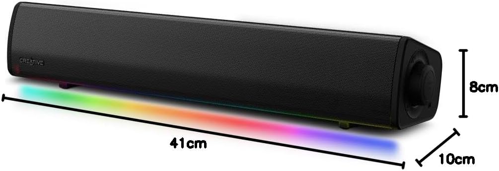 Creative RGB ライティング搭載コンパクトゲーミングサウンドバーSound Blaster GS3 [SP-SBGS3]