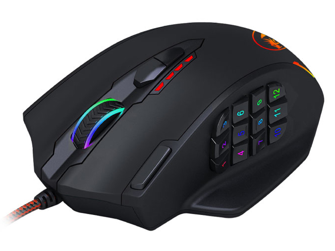 REDRAGON 多機能ボタンRGBゲーミングマウス MMO有線モデル IMPACT [M908TI]