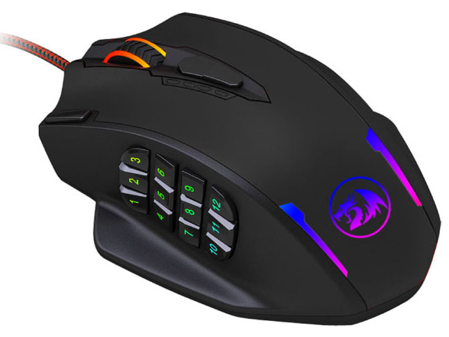 REDRAGON 多機能ボタンRGBゲーミングマウス MMO有線モデル IMPACT [M908TI]