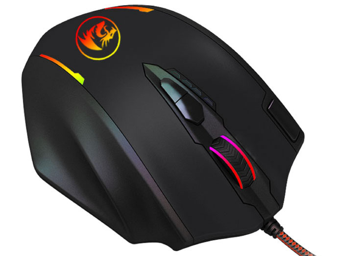 REDRAGON 多機能ボタンRGBゲーミングマウス MMO有線モデル IMPACT [M908TI]