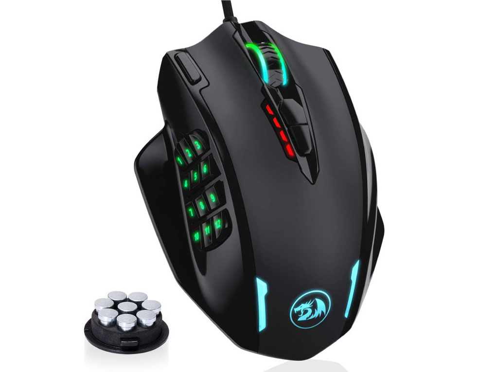 REDRAGON 多機能ボタンRGBゲーミングマウス MMO有線モデル IMPACT [M908TI]