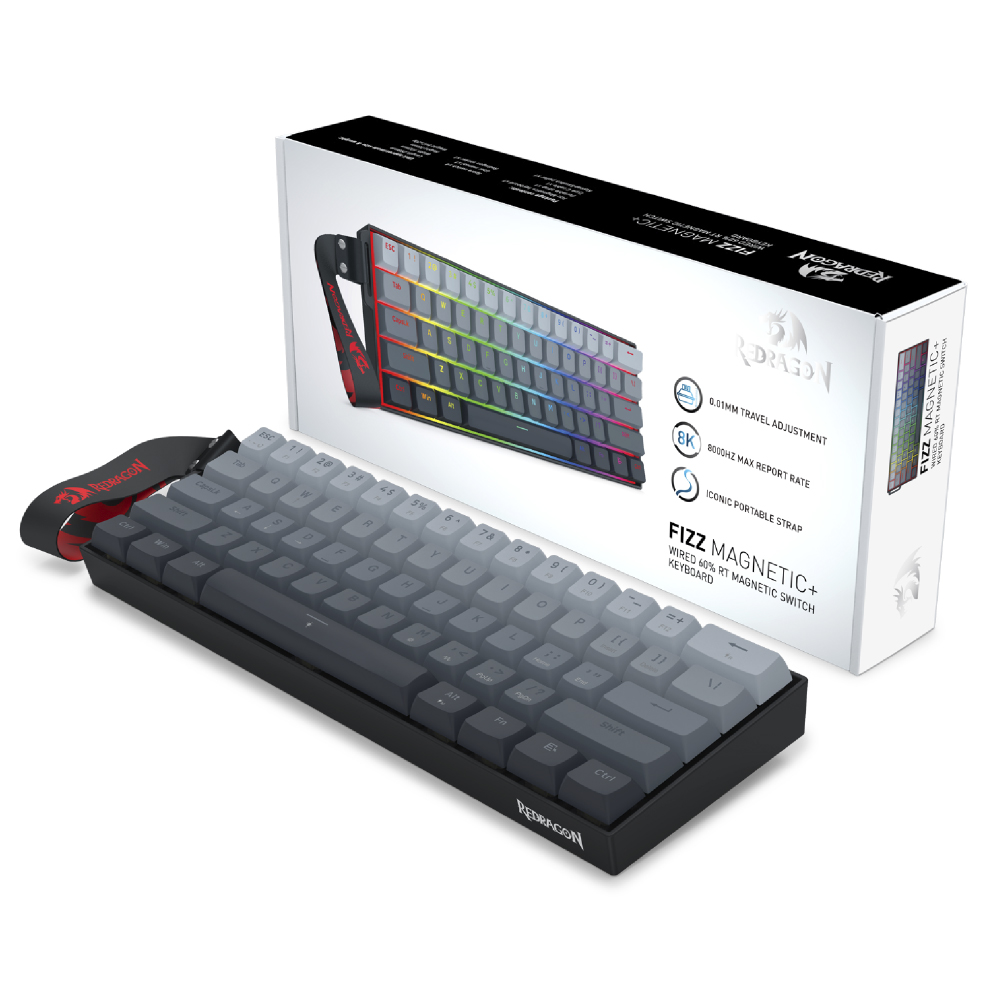 【予約受付中　2026年8月21日発売】REDRAGON K617 FIZZ 60% Rapid Trigger [K617GGB-RGB-MPTI]