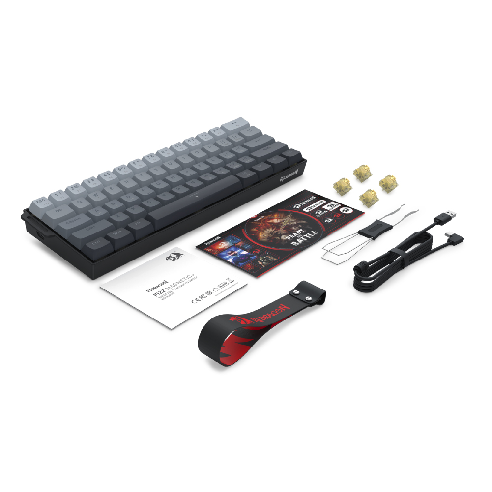 【予約受付中　2026年8月21日発売】REDRAGON K617 FIZZ 60% Rapid Trigger [K617GGB-RGB-MPTI]