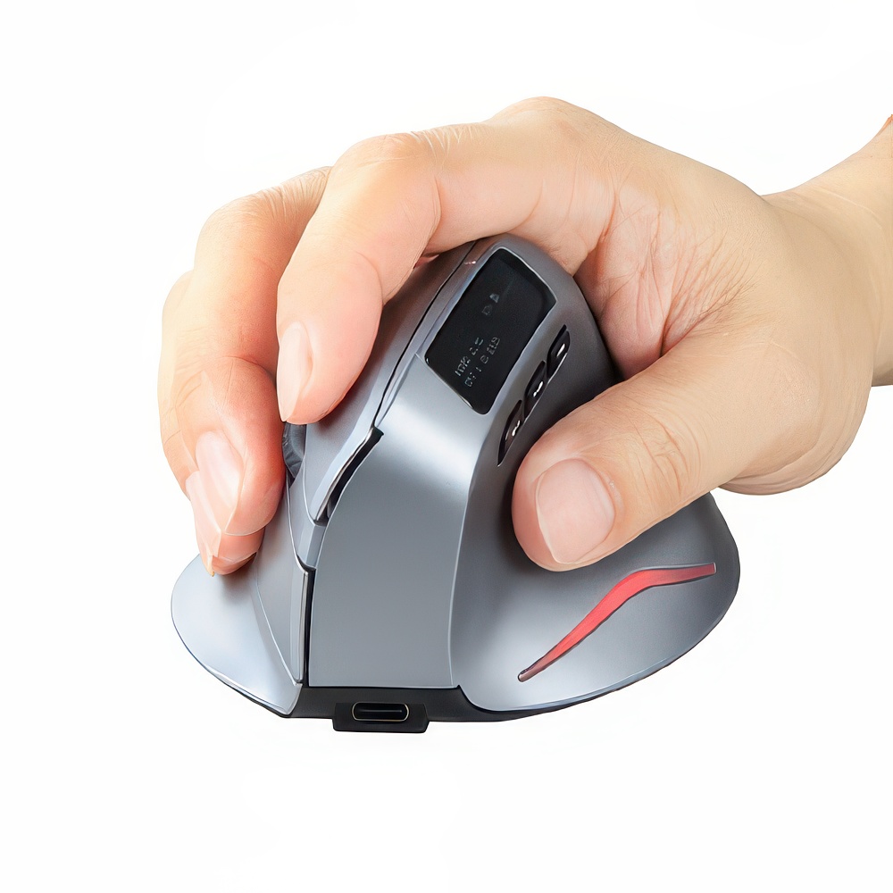 AREA 『LCD画面表示』『エルゴノミクス形状』『AutoHotPie対応』を実現する多機能マウス ErgoVerMouse [SD-F26]