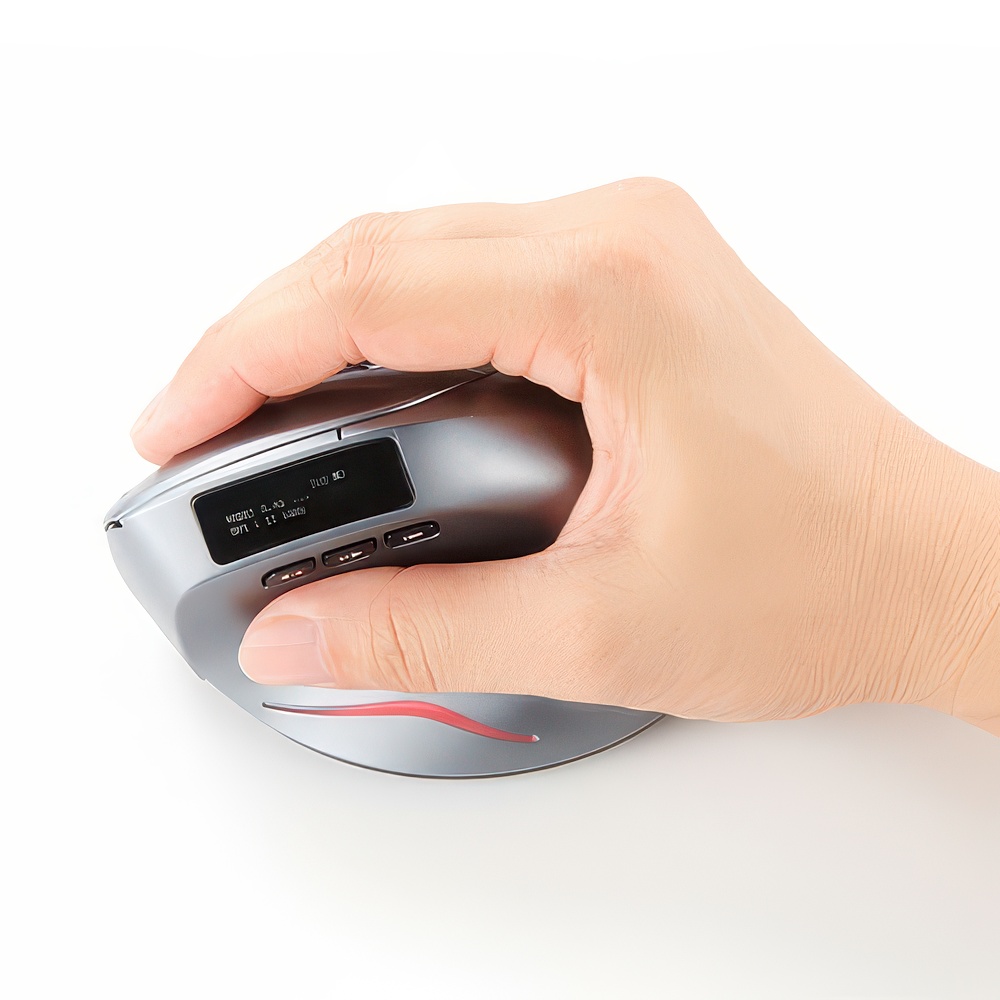 AREA 『LCD画面表示』『エルゴノミクス形状』『AutoHotPie対応』を実現する多機能マウス ErgoVerMouse [SD-F26]