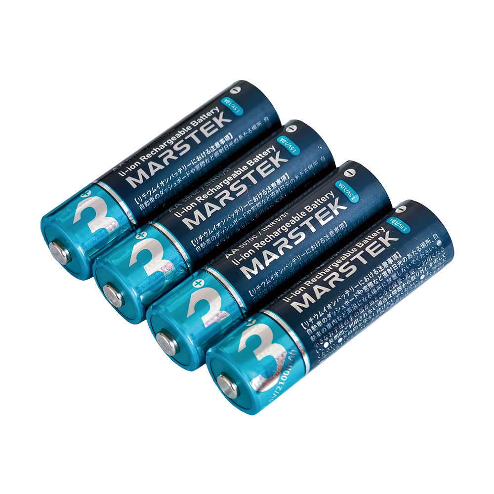 MARSTEK 単3形リチウムイオン充電池 4本パック [SD-5070CB]