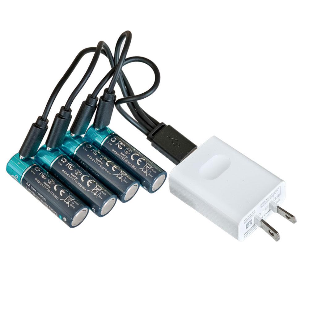 MARSTEK 単3形リチウムイオン充電池 4本パック [SD-5070CB]