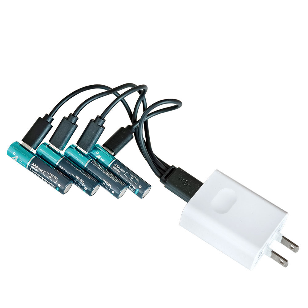 MARSTEK 単4形リチウムイオン充電池 4本パック[SD-7018CB]