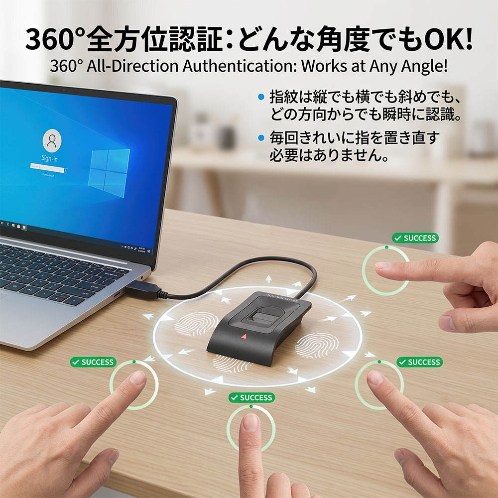 AREA MOC認証の指紋認証アダプター [SD-FINGER02-C]