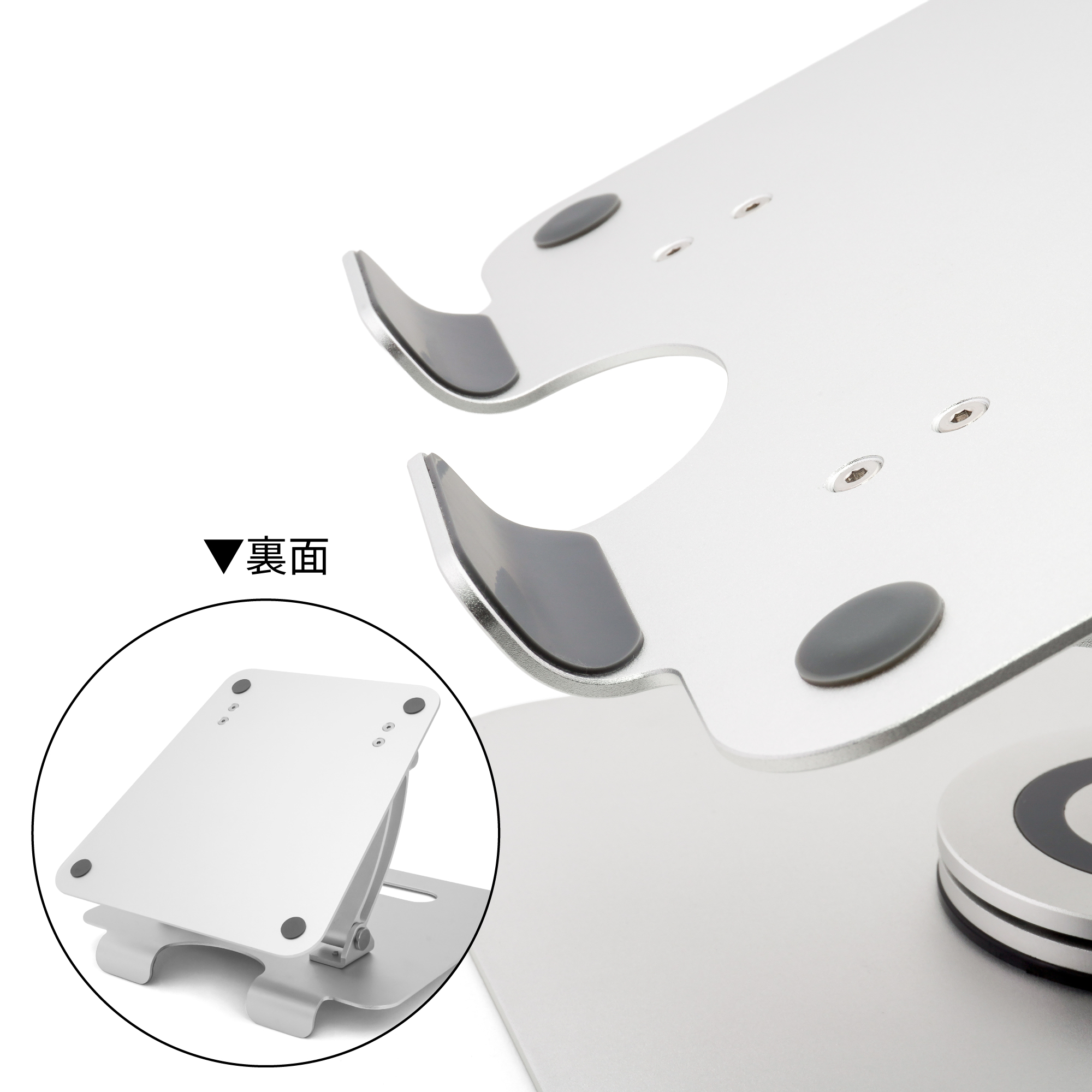 ARCHISS（アーキス） 見やすい高さ、打ちやすい角度、回転するスタンド ノートパソコン用アルミスタンド [AS-LSBM-SL]