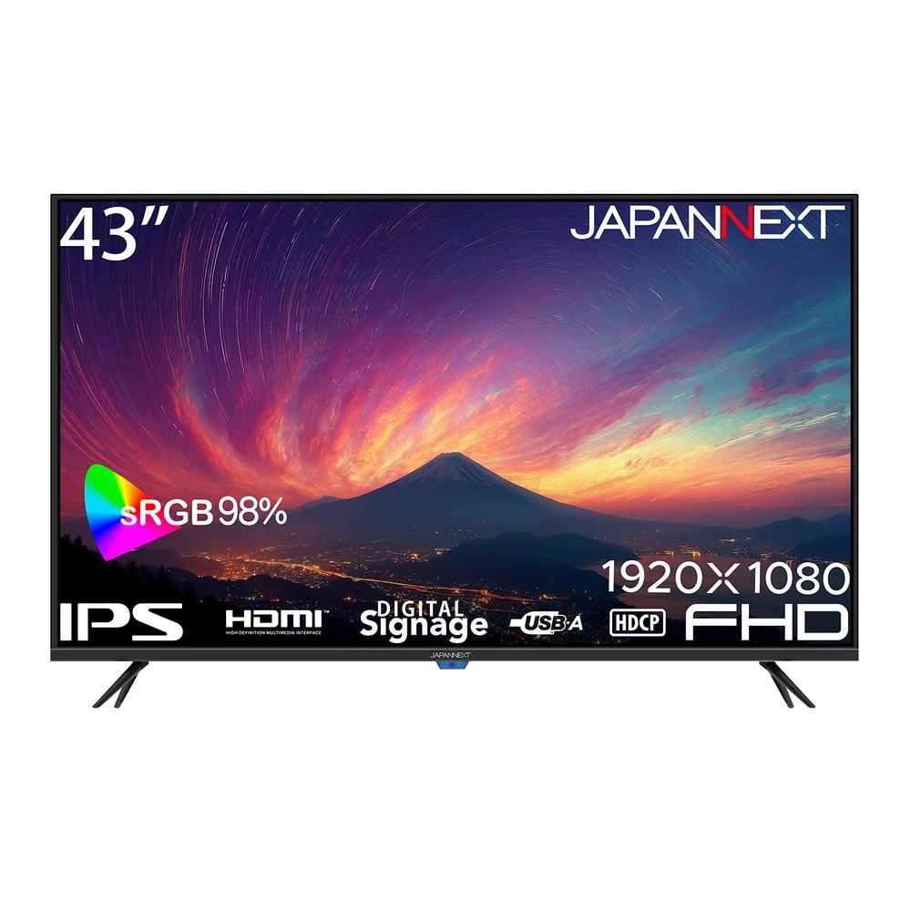 【お取り寄せ】JAPANNEXT JN-IPS43FHD2-U [43インチ フルHD (1920x1080)]
