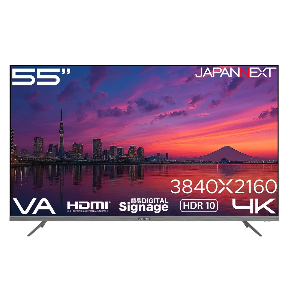 【お取り寄せ】JAPANNEXT JN-V55U-M [55インチ 4K (3840x2160)]