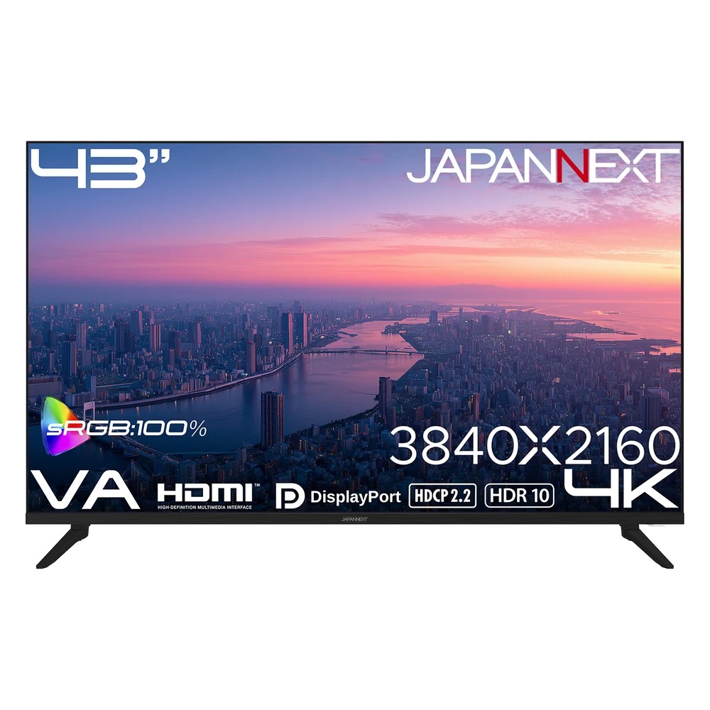 【お取り寄せ】JAPANNEXT JN-V43U [43インチ 4K (3840x2160)]