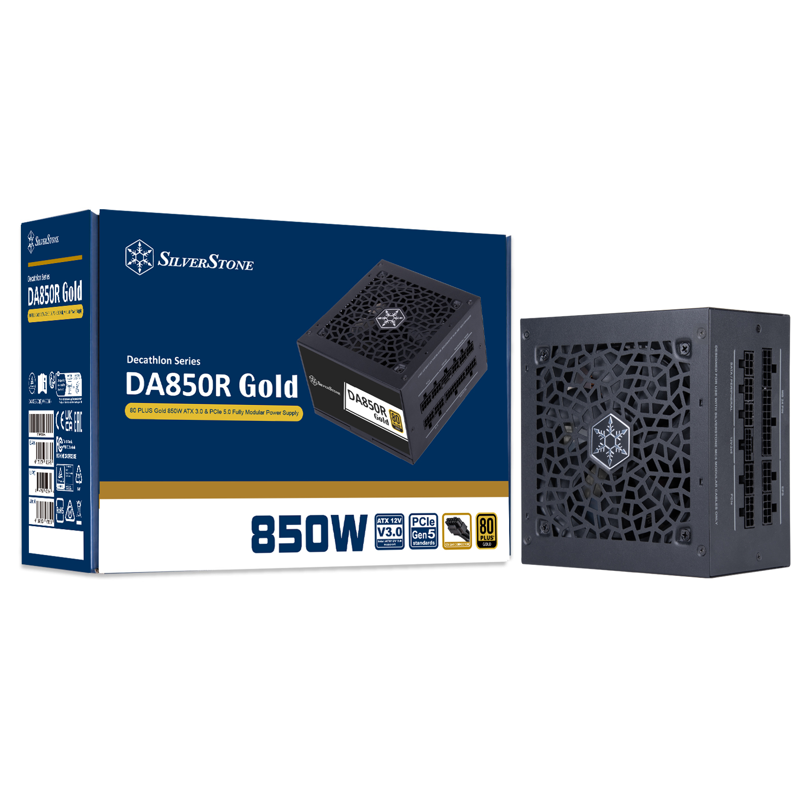 SilverStone(シルバーストーン) 850W 80Plus Gold認証 ATX電源ユニット SST-DA850R-GMA
