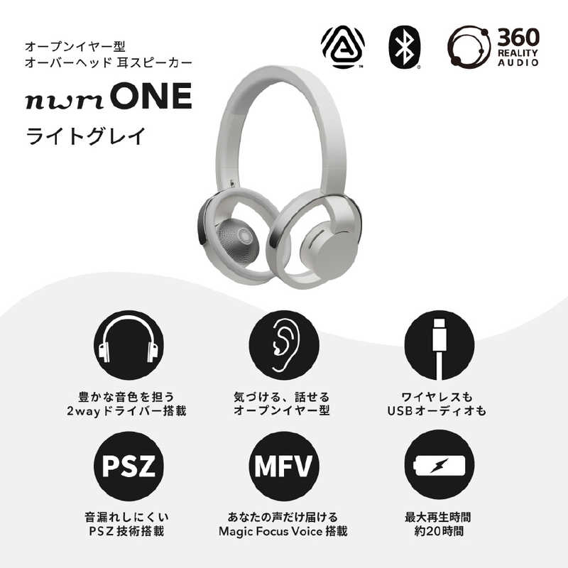 NTTソノリティ nwm ONE [ライトグレイ]