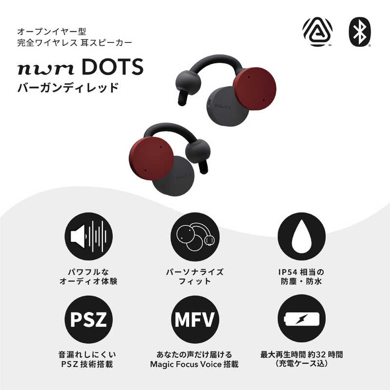 NTTソノリティ nwm DOTS MBE002RA [バーガンディレッド]
