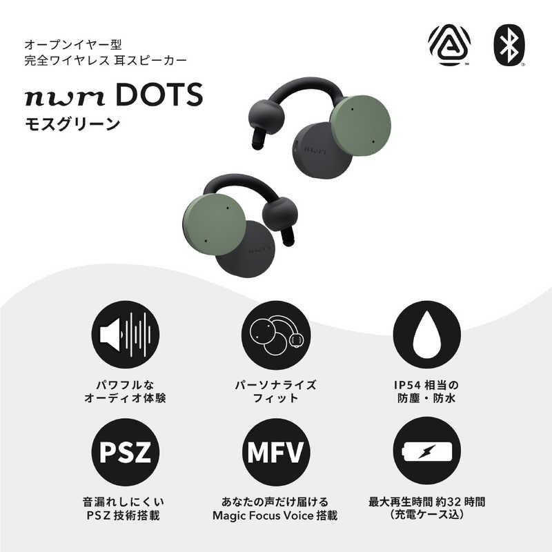 NTTソノリティ nwm DOTS MBE002GA [モスグリーン]