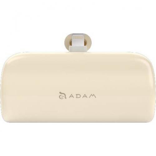Adam Elements 折りたたみスタンド付きモバイルバッテリー (5000mAh)  APBADGVP5LMT [ミルクティ]