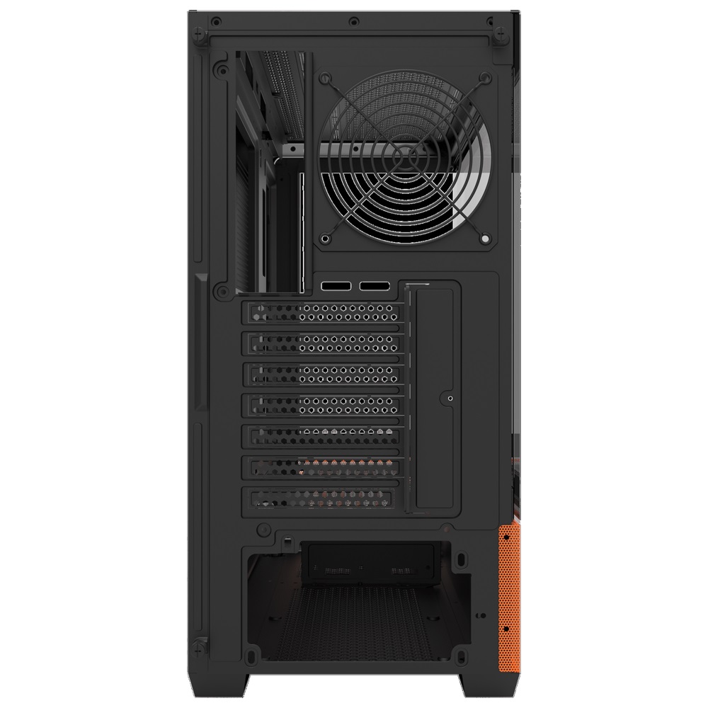 darkFlash DS900 Air Shine Orange ミラーパネル採用 ピラーレスミドルタワーケース  [DS900AIR-DFEDITION+TYPE-C]