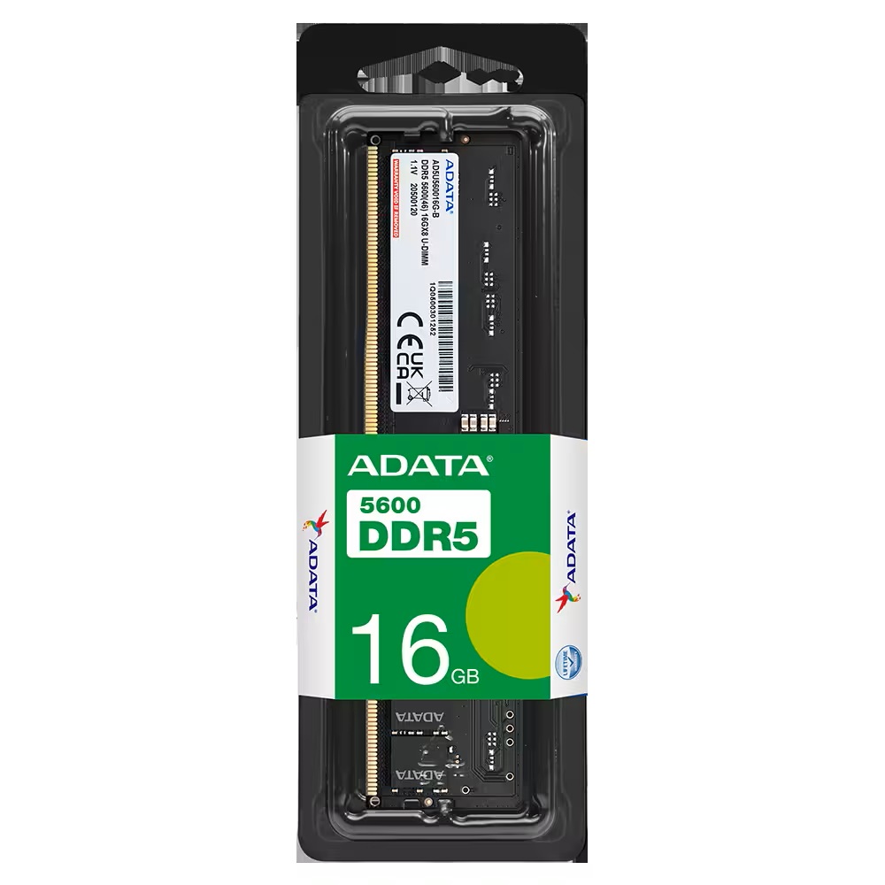 A-DATA DDR5-5600 DIMM(デスクトップPC用) 16GB(16GB×1枚組) AD5U560016G-S