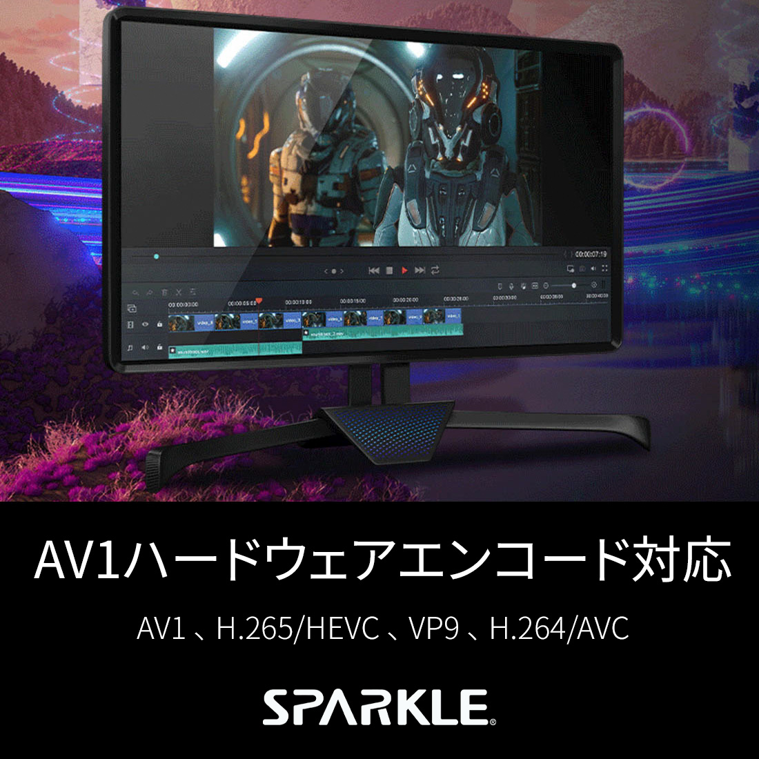 SPARKLE SA770RW-16GOC [ Intel Arc A770 搭載 グラフィックボード GDDR6 16GB 搭載 ホワイトカラーモデル メーカー保証2年 ]