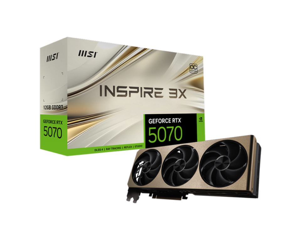 MSI GeForce RTX 5070 12G INSPIRE 3X OC [PCIExp 12GB]